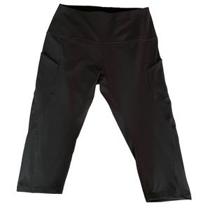 Ododos Black Capri Leggings Size 2XL